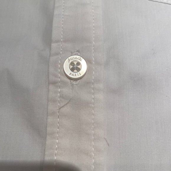 Boy's Jacadi White Cotton Button Front Shirt in Size 5 EUC - Picture 5 of 16